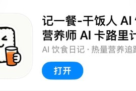 IOS圈X规则|记一餐-干饭人 AI 饮食营养师 AI 卡路里计算、饮食日历